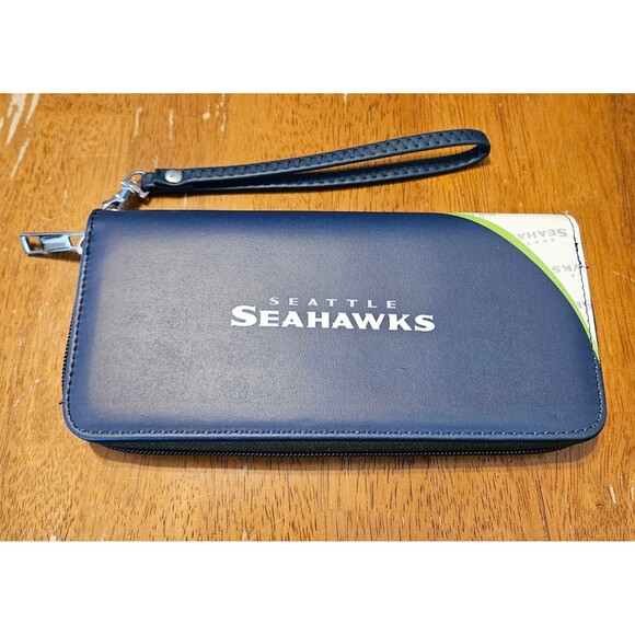 Seattle Seahawks Wallet Clutch New NFL Womens Card Holder Purse - Picture 2 of 4